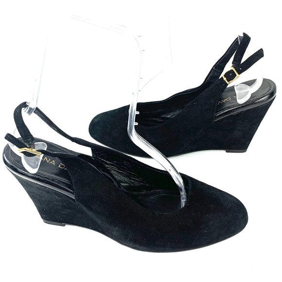 DANA DAVIS 'Cervinia' Slingback Wedge Heels - Picture 8 of 11